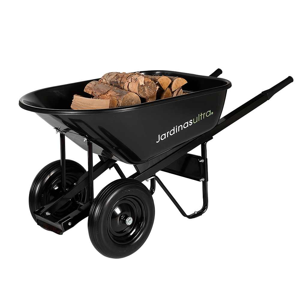 Brouette 2 roues avec cuve en poly Jardinas Ultra 6&nbsp;pi³