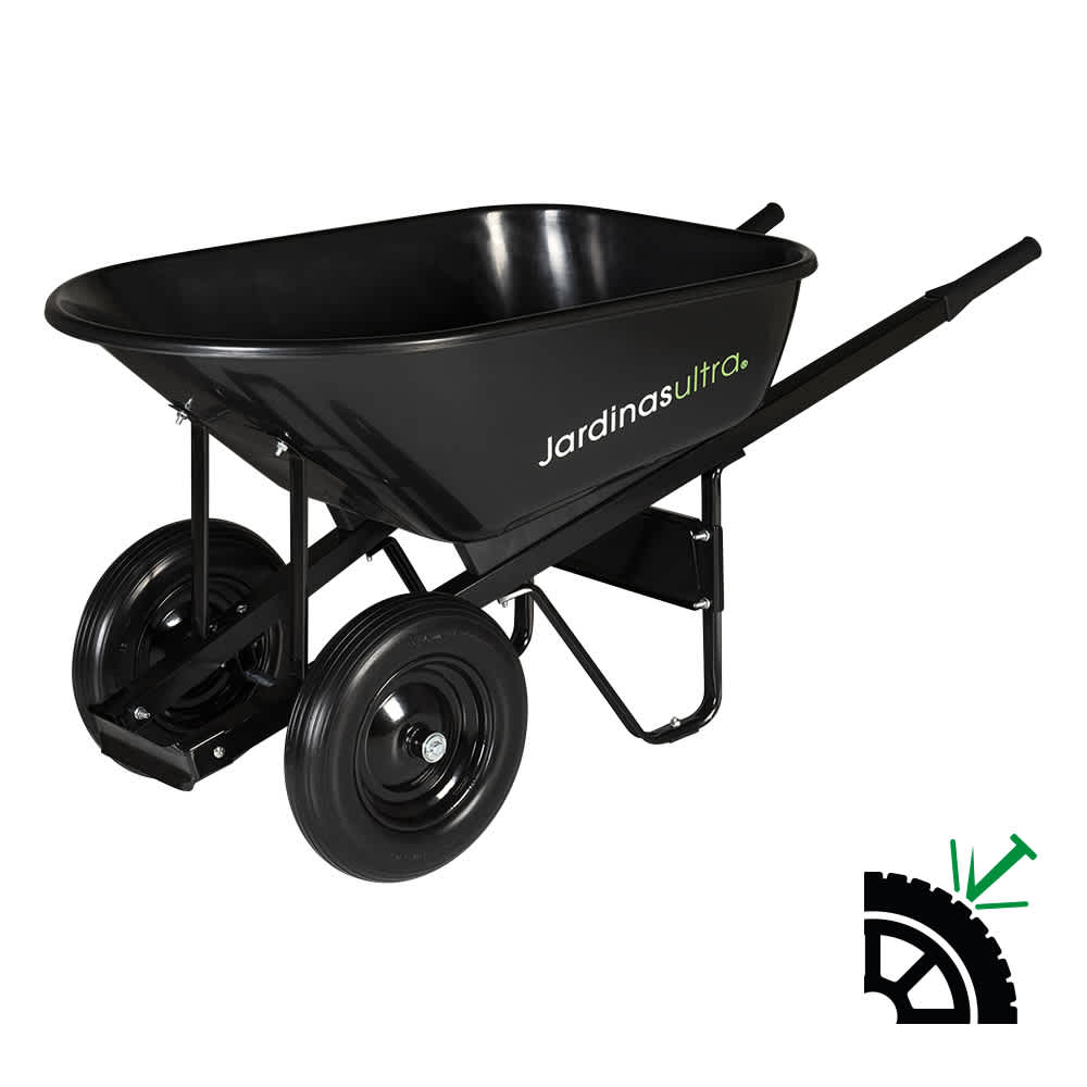 Wheelbarrow 2-Wheel with Poly Jardinas Ultra 6 ft³