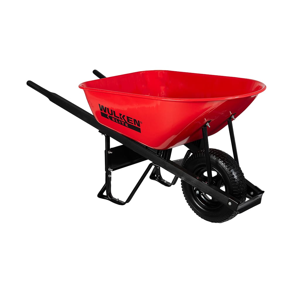 WULKEN ELITE Industrial Wheelbarrow with Steel Tray Wulken Elite 6&nbsp;ft³