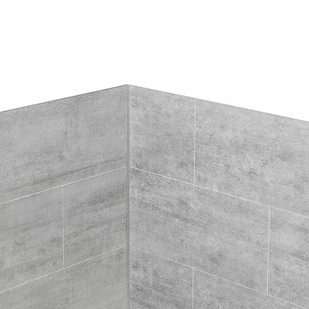 Claire Round Corner Shower Clear Glass Black Finish 38&nbsp;in.