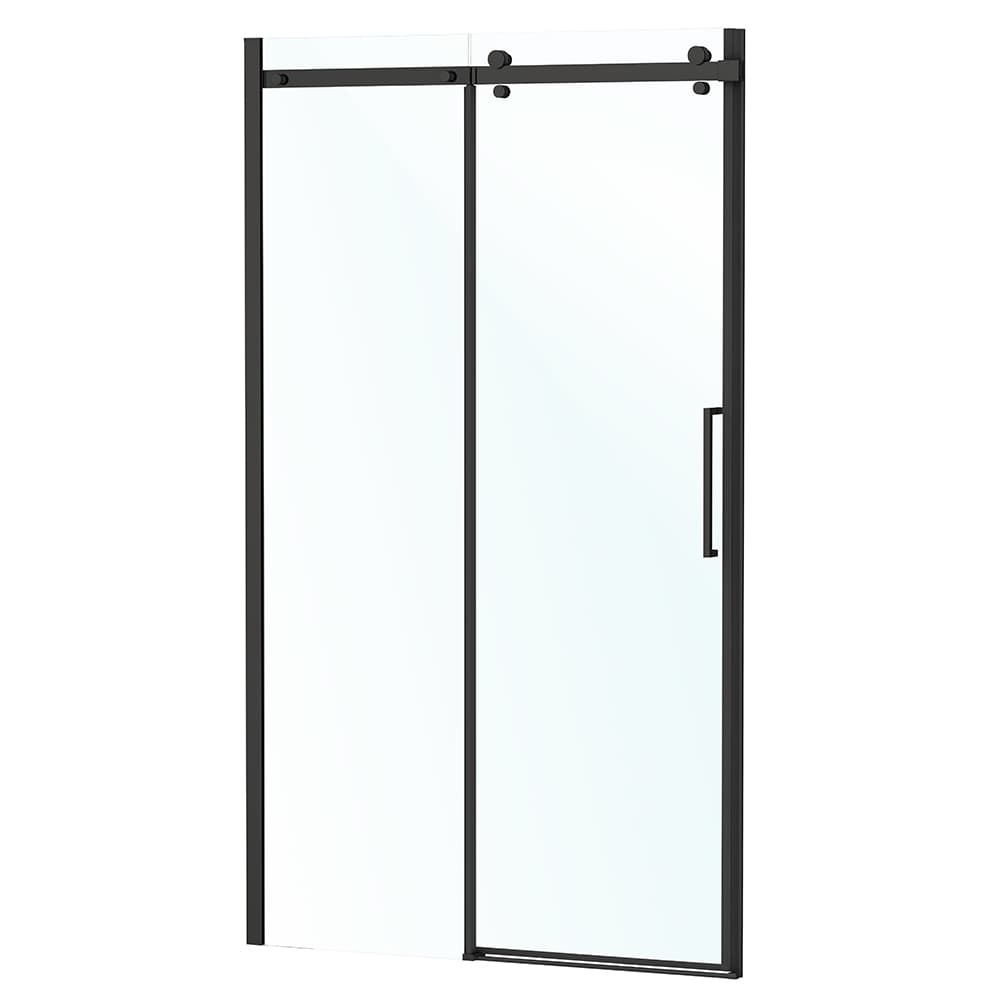 Porte de douche coulissante Alaska finition ronde noire 48&nbsp;po TASSILI SUPRA