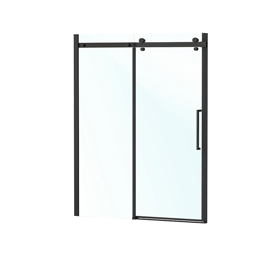 Porte de baignoire-douche Alaska finition ronde noire 60&nbsp;po TASSILI SUPRA