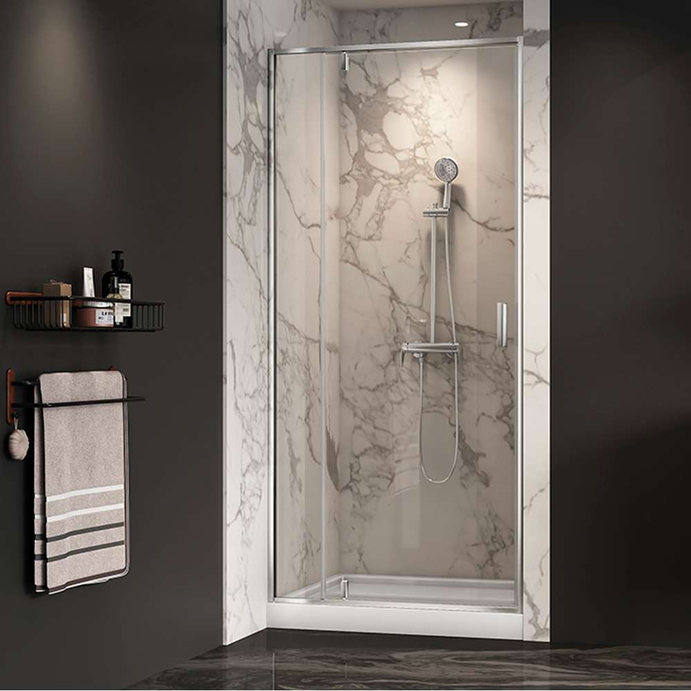 Douche en alcôve Labrador finition chrome 40 po x 32 po TASSILI SUPRA