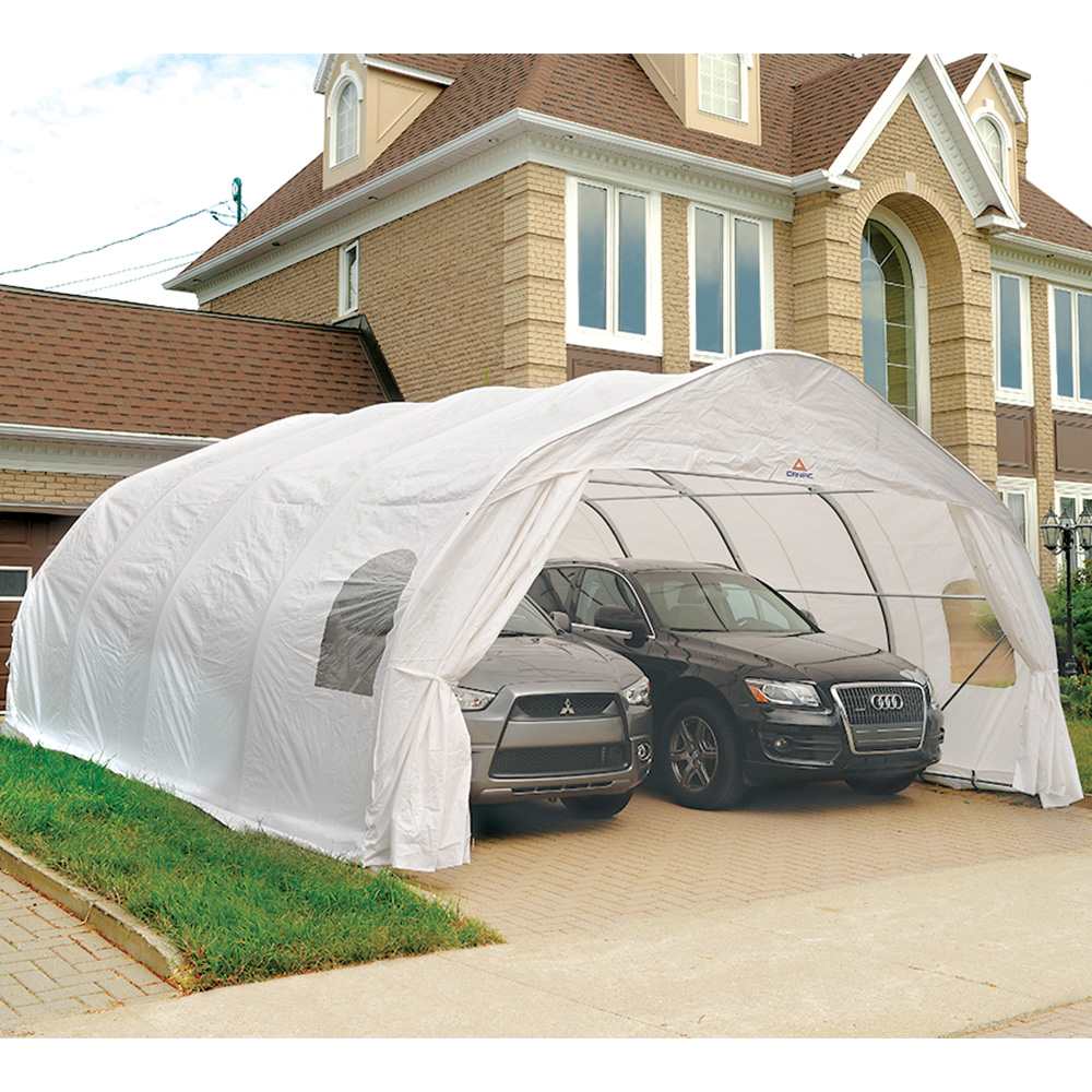 Abri d'auto double 18 pi x 20 pi (7 pi 2 po H)