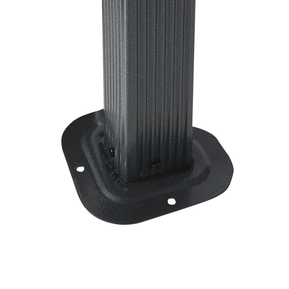 Abri soleil en aluminium et acier Ventura II gris 10&nbsp;pi&nbsp;x&nbsp;12&nbsp;pi