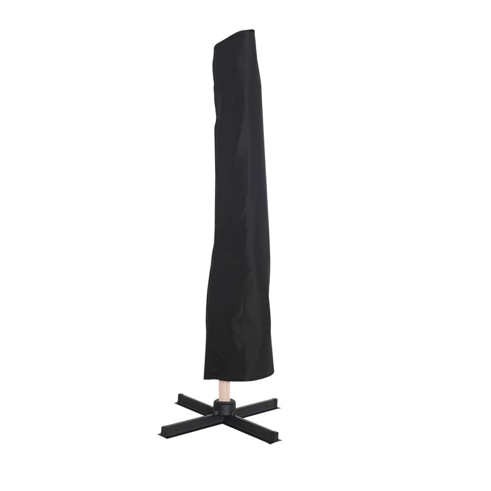 Parasol déporté en aluminium noir 9 pi 8 po x 9 pi 8 po VERTUO