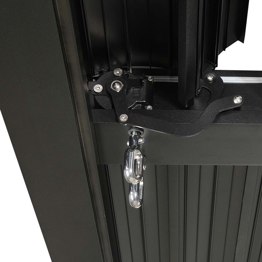 Pergola en aluminium Solis noire 10 pi&nbsp;x&nbsp;10&nbsp;pi VERTUO