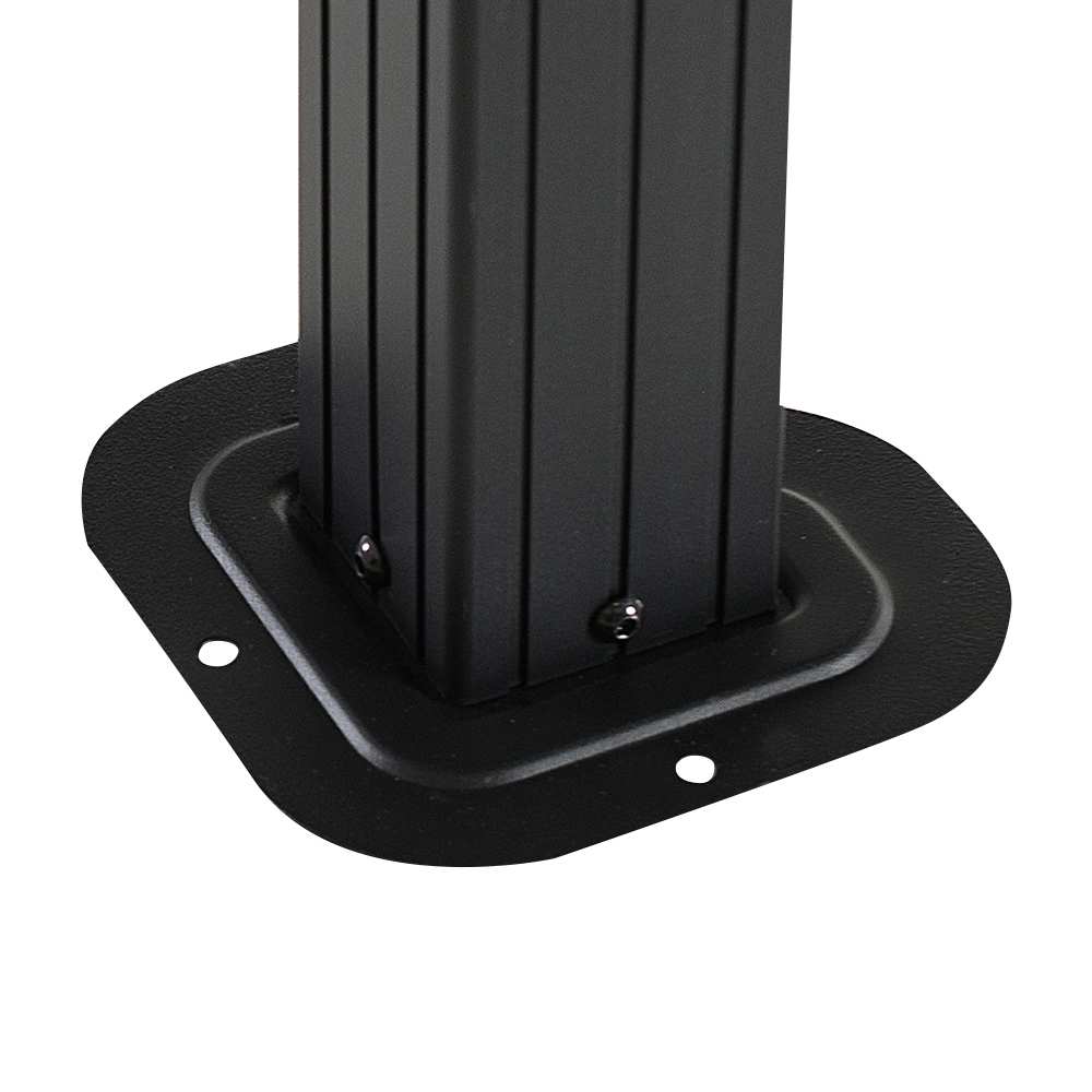 Abri soleil en aluminium et acier Tofino noir 10&nbsp;pi&nbsp;x&nbsp;10&nbsp;pi