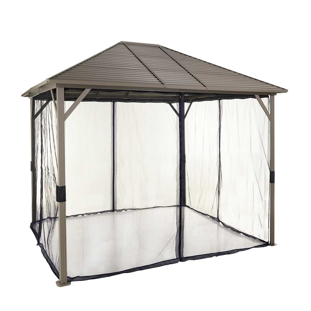 Abri soleil en aluminium et acier Tofino beige 10&nbsp;pi&nbsp;x&nbsp;10&nbsp;pi