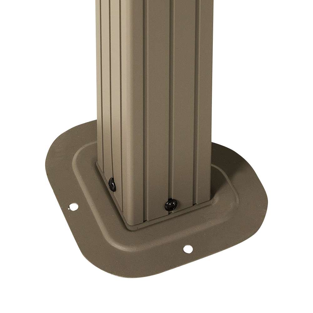 Abri soleil en aluminium et acier Tofino beige 10&nbsp;pi&nbsp;x&nbsp;10&nbsp;pi