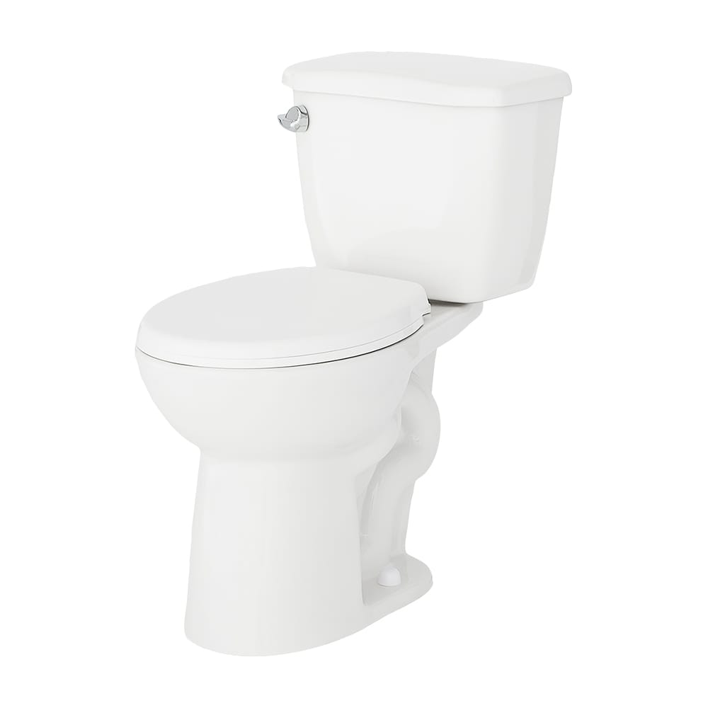 Toilette ronde 2 pièces à simple chasse Elioto 6,0&nbsp;L blanc