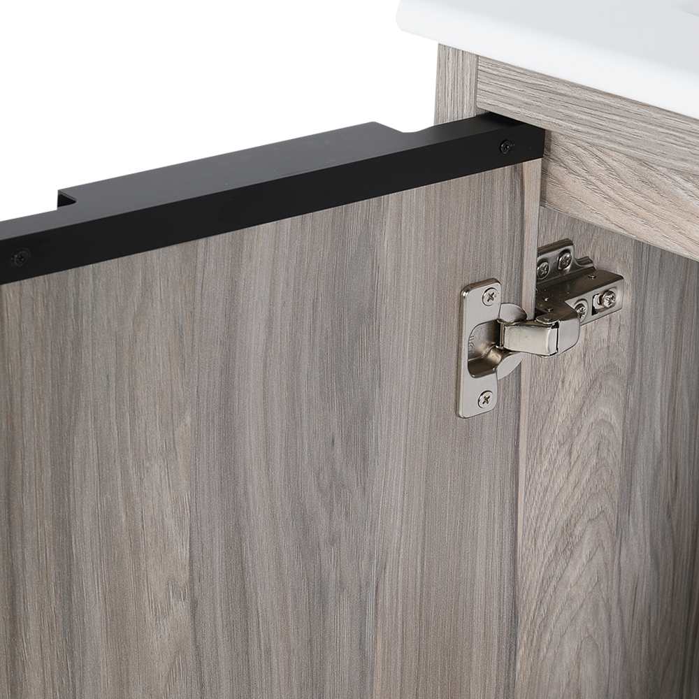 TASSILI Sienna Vanity Grey Oak Finish 24&nbsp;in.