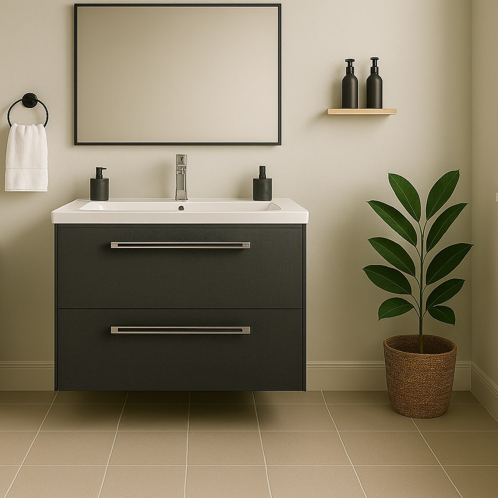 Meuble-lavabo Elina fini sergé 32 po TASSILI SUPRA