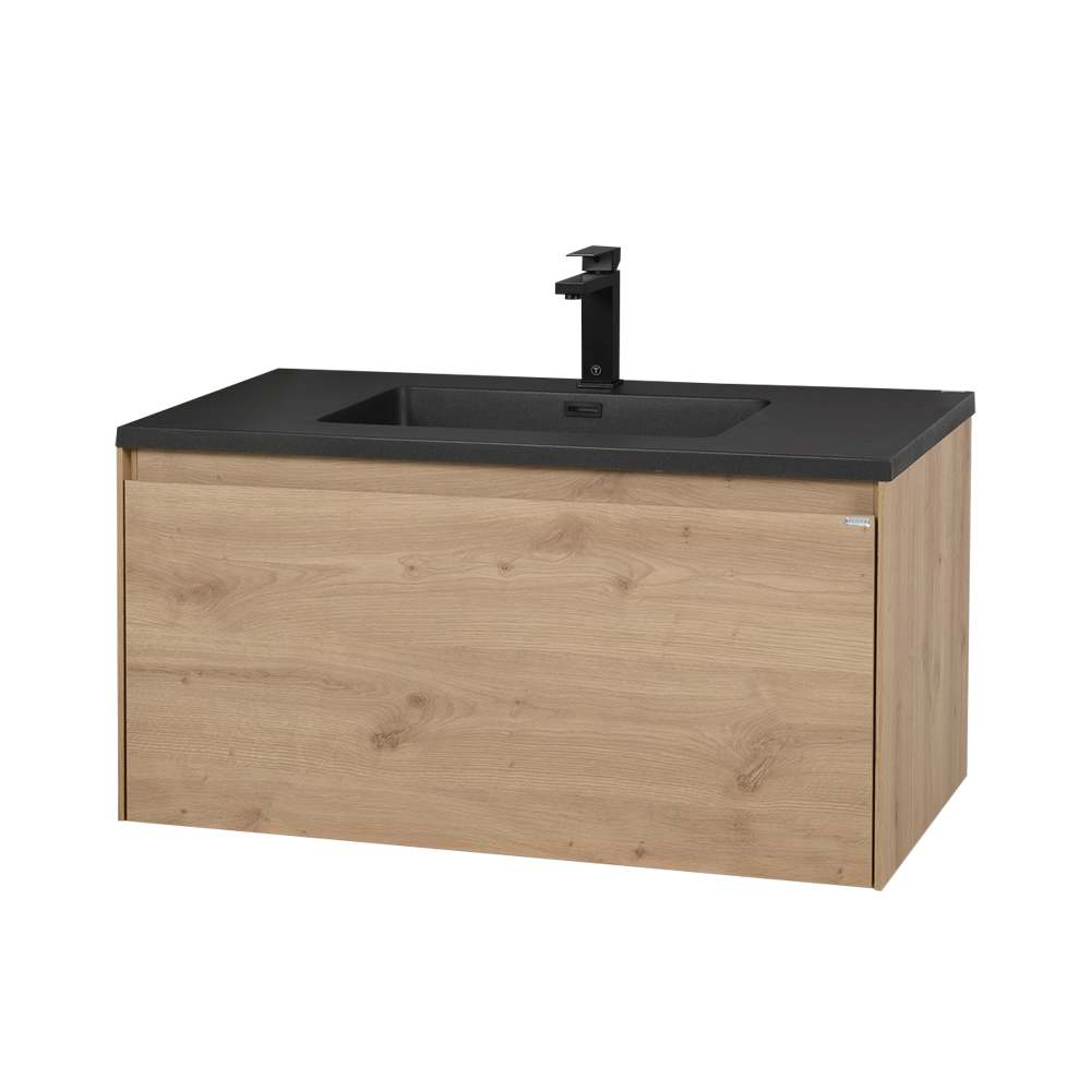 Meuble-lavabo Leona fini naturel 36 po TASSILI SUPRA