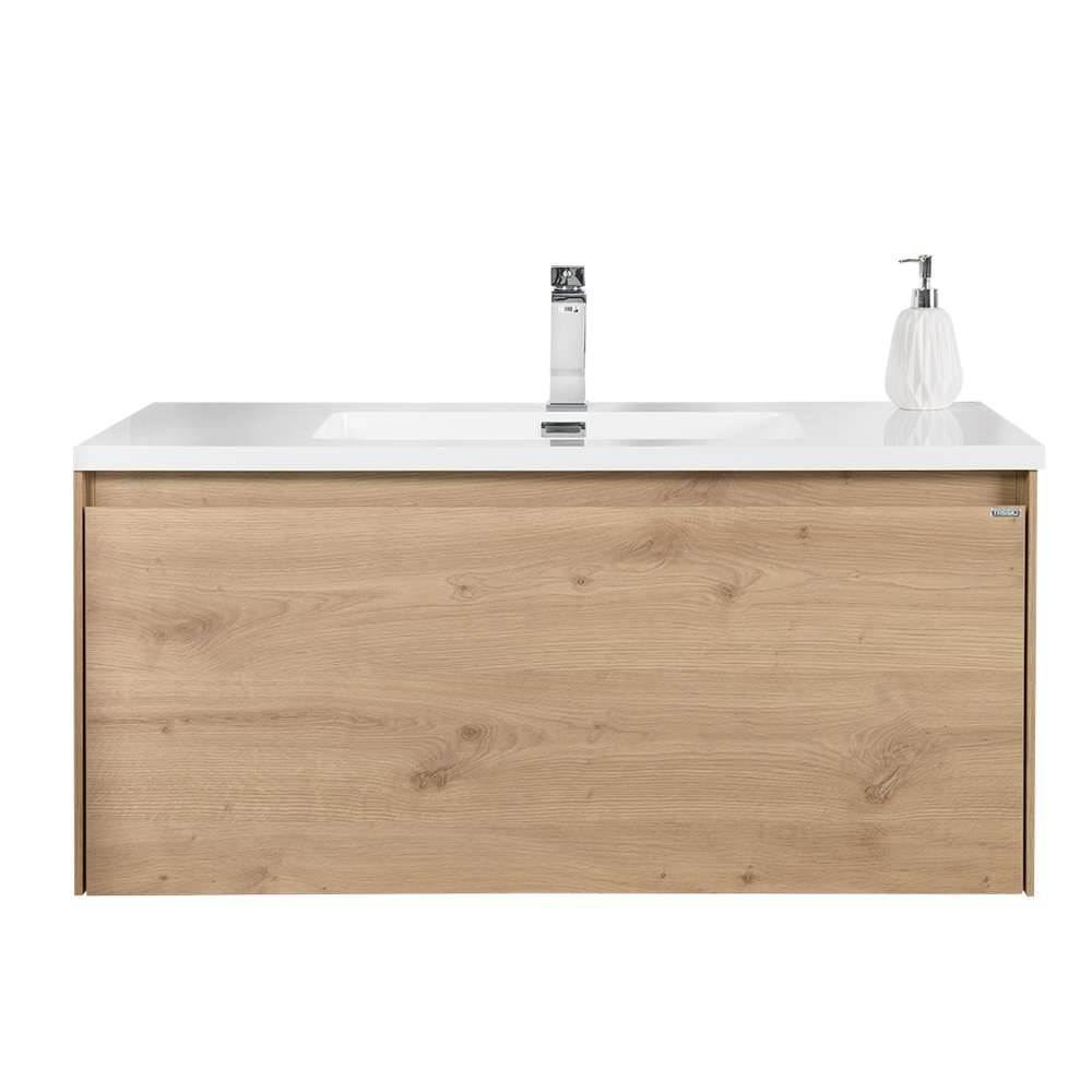 Meuble-lavabo Leona fini naturel 40 po TASSILI SUPRA