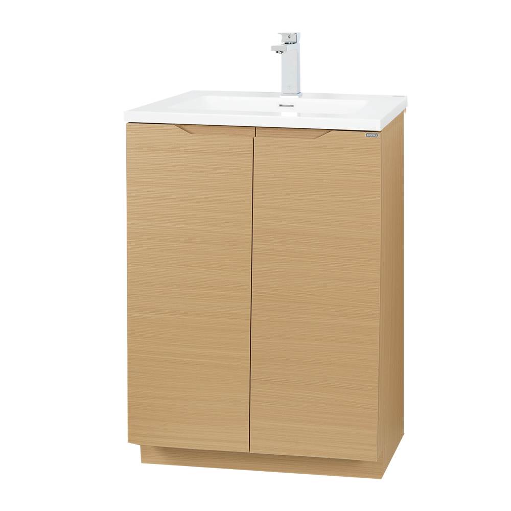 Meuble-lavabo Debora fini chêne 24 po TASSILI