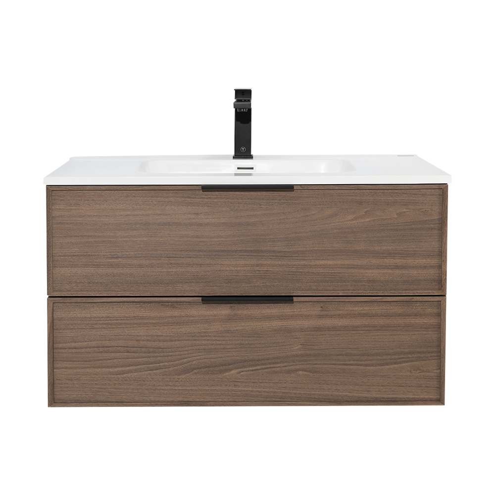 Meuble-lavabo Abygaelle fini noyer 36 po TASSILI SUPRA