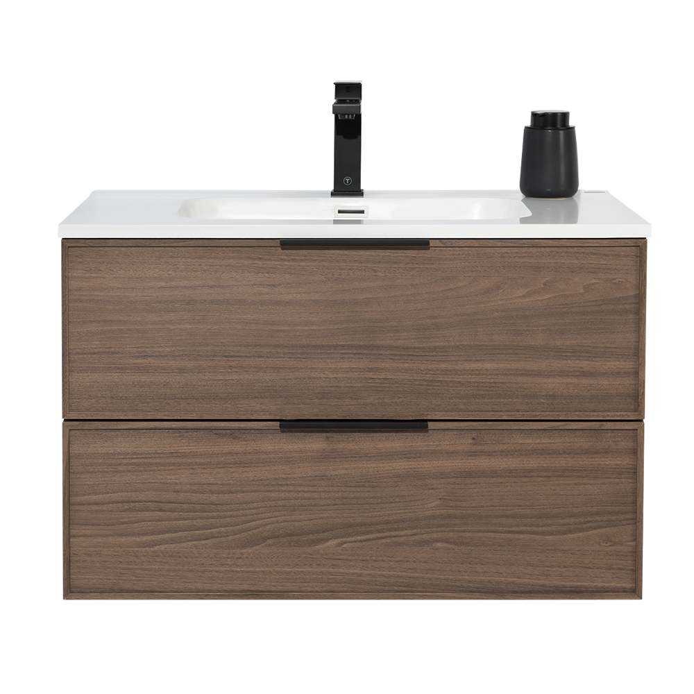 Meuble-lavabo Abygaelle fini noyer 36 po TASSILI SUPRA