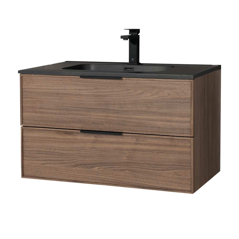 Meuble-lavabo Abygaelle fini noyer 36 po TASSILI SUPRA