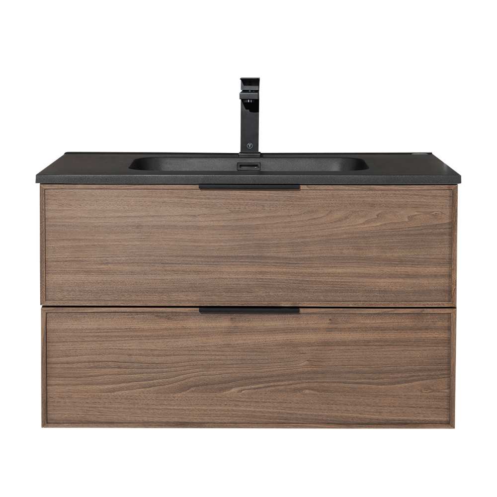 Meuble-lavabo Abygaelle fini noyer 36 po TASSILI SUPRA