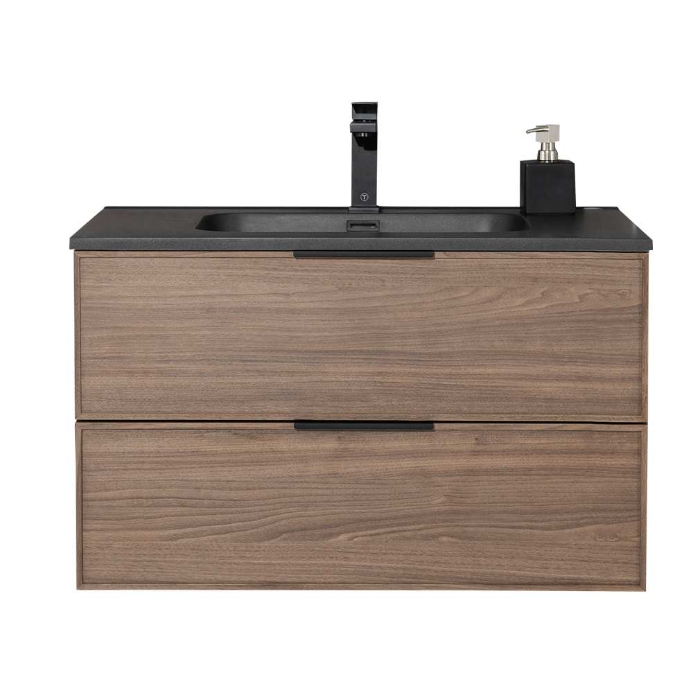 Meuble-lavabo Abygaelle fini noyer 36 po TASSILI SUPRA