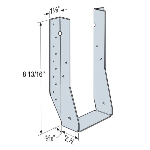 Étrier pour solives en I, 5 po x 9 1/4 po (série MIU)