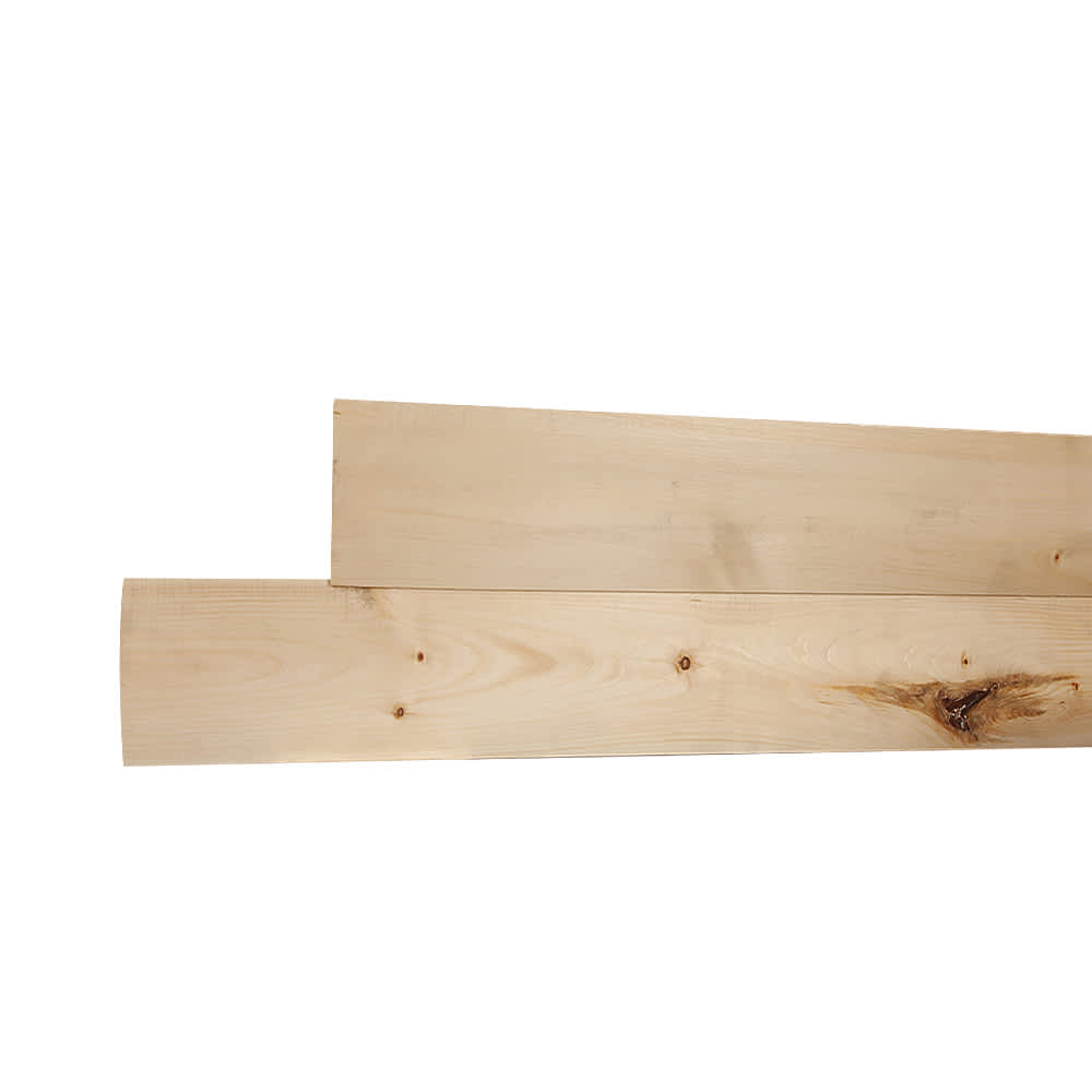 Revêtement de pin bois rond 1&nbsp;1/4&nbsp;po&nbsp;x&nbsp;6&nbsp;po vrac