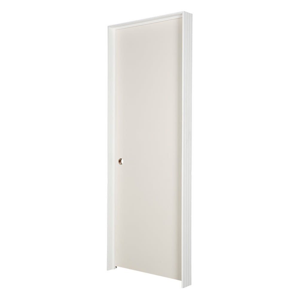 Porte prémontée Panneau rigide 32&nbsp;po gauche bâti 3&nbsp;9/16&nbsp;po