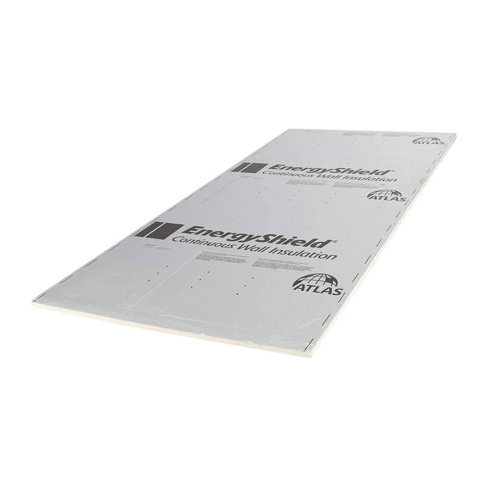 Panneau isolant polyiso aluminium 2 côtés 1 po x 4 pi x 8 pi