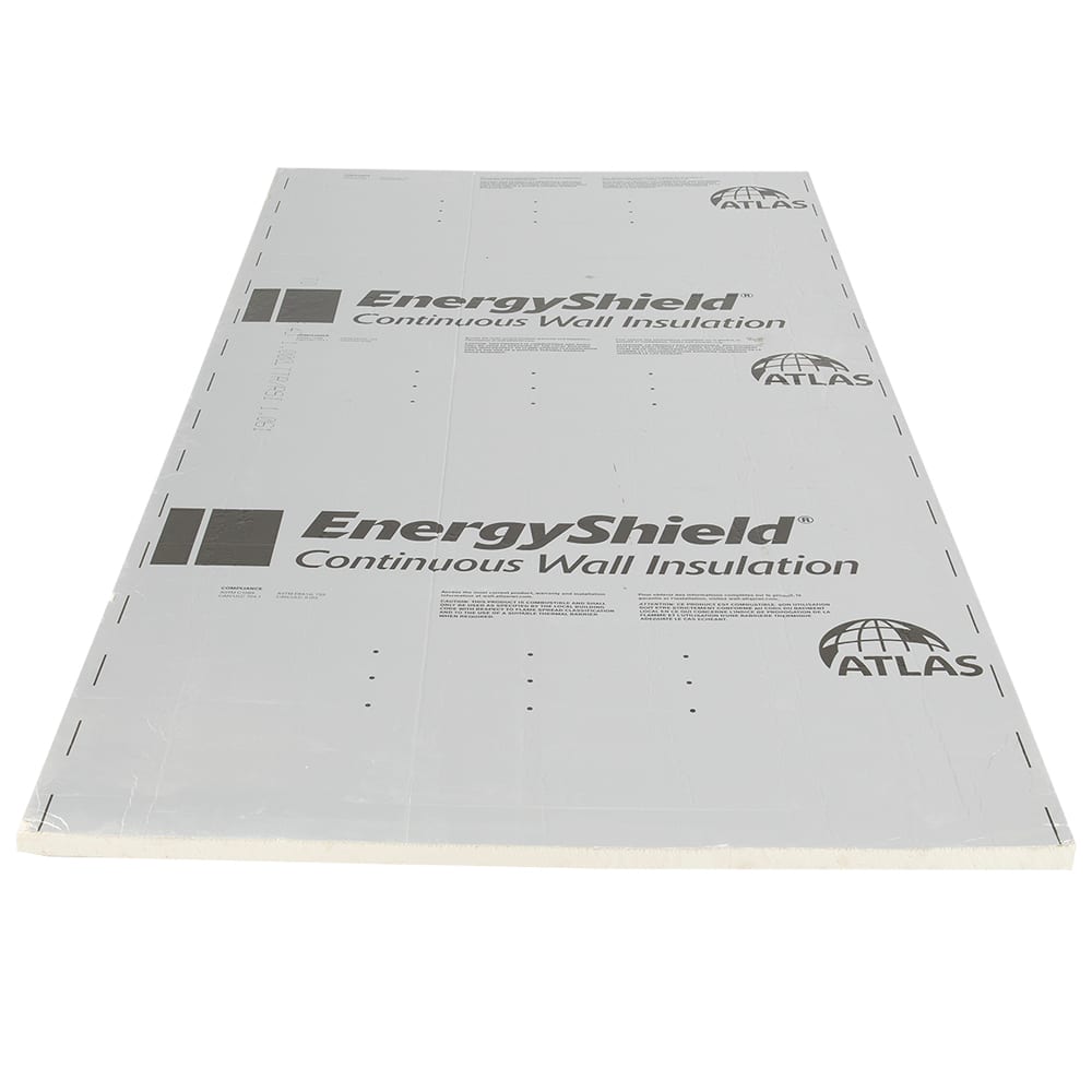 Panneau isolant polyiso aluminium 2 côtés 1 po x 4 pi x 8 pi