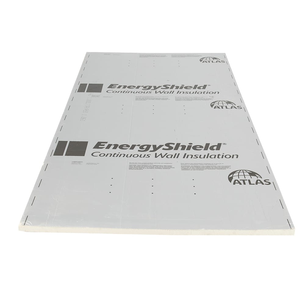 Panneau isolant polyiso aluminium 2 côtés 1 po x 4 pi x 9 pi