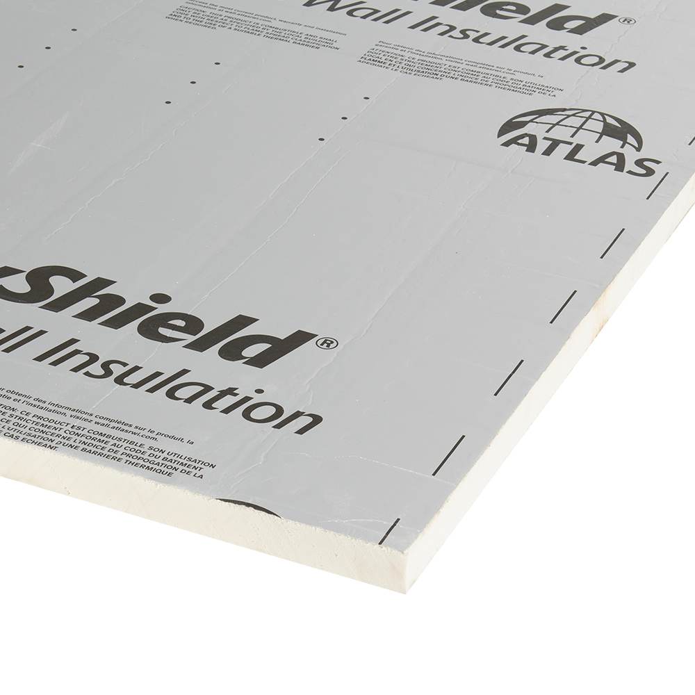 Panneau isolant polyiso aluminium 2 côtés 2 po x 4 pi x 8 pi
