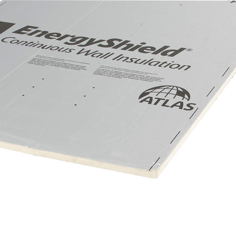 Panneau isolant polyiso aluminium 2 côtés 3/4 po x 4 pi x 8 pi