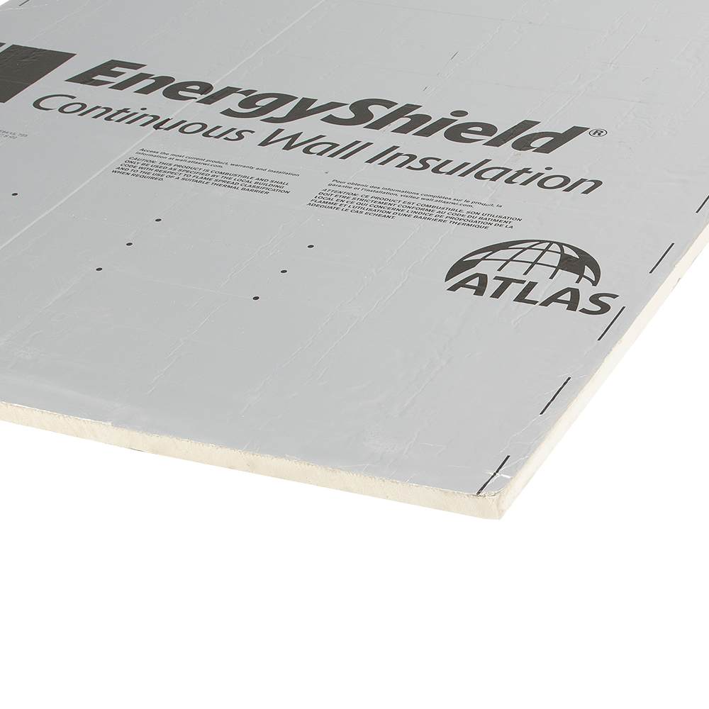 Panneau isolant polyiso aluminium 2 côtés 3/4 po x 4 pi x 9 pi