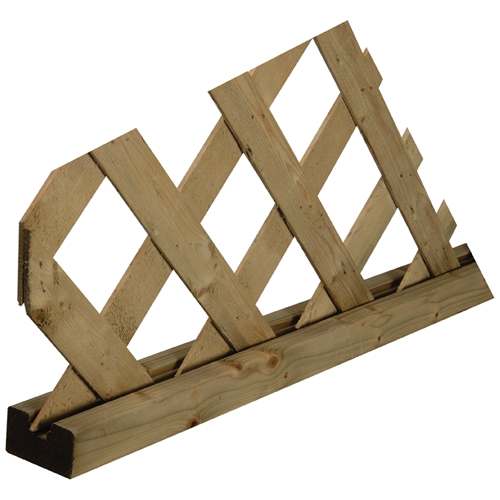 Bois traité brun rainuré 2 po x 3 po x 8 pi