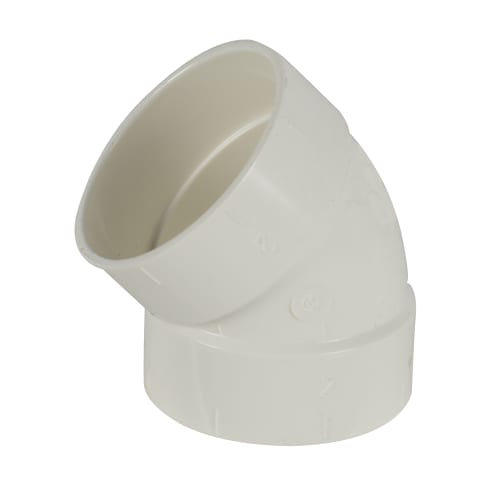 Coude 45° PVC pour aspirateur central 2 po