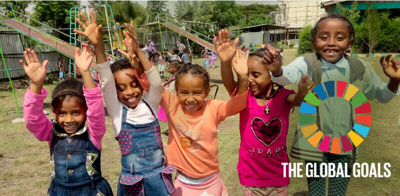 African kids in a playground