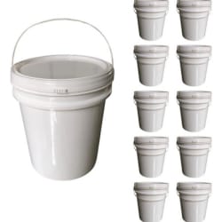 Kit 10 Baldes 5L: Solução Profissional para Limpeza Comercial e Pesada
