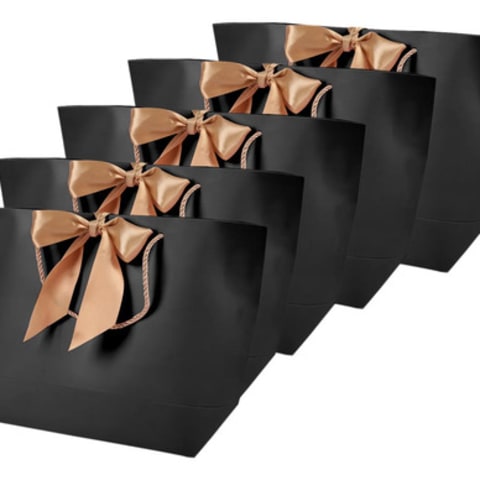10 Sacolas de Papel Preto para Lembranças e Presentes — foto 6