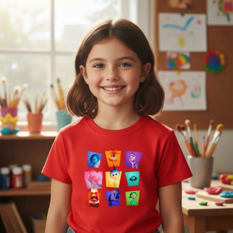 Camiseta Infantil Algodão Divertidamente: Emoções Pixar! — foto 2