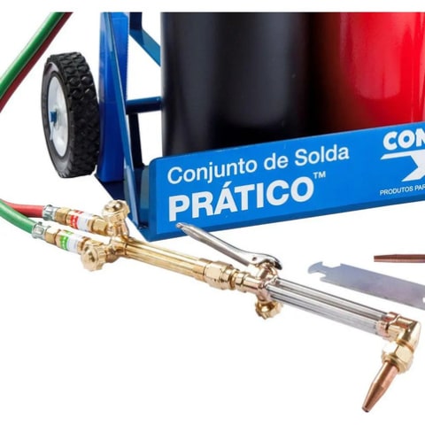 Kit Solda e Corte Oxigênio/Acetileno Completo 14 Peças — foto 4