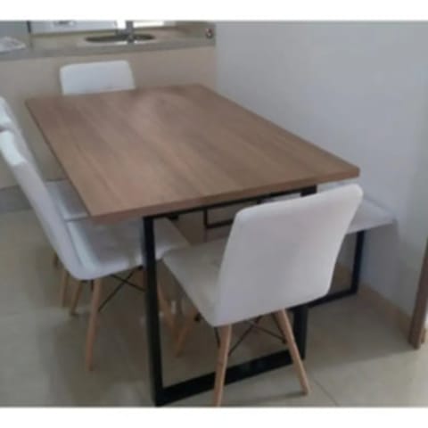 Kit 2 Pés de Mesa Industrial Pretos 75x60cm Resistentes — foto 3
