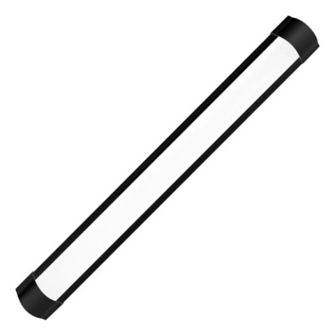 Luminária LED Linear Preta 60cm 20W: Sobrepor, Design Moderno e Eficiente — foto 2