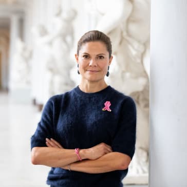 Kronprinsessan Victoria beskyddare av Rosa Bandet