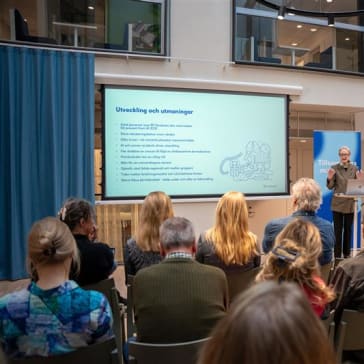 Nya siffror om kostnader för cancer och regionala skillnader i antal cancerfall presenteras på Cancerfondens pressträff den 12 mars, 2025. Fotograf: Albin Håkansson, Cancerfonden.