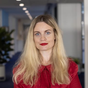 Elin Ylvasdotter, intressepolitisk expert, Cancerfonden. Foto: Sanna Percivall/Cancerfonden