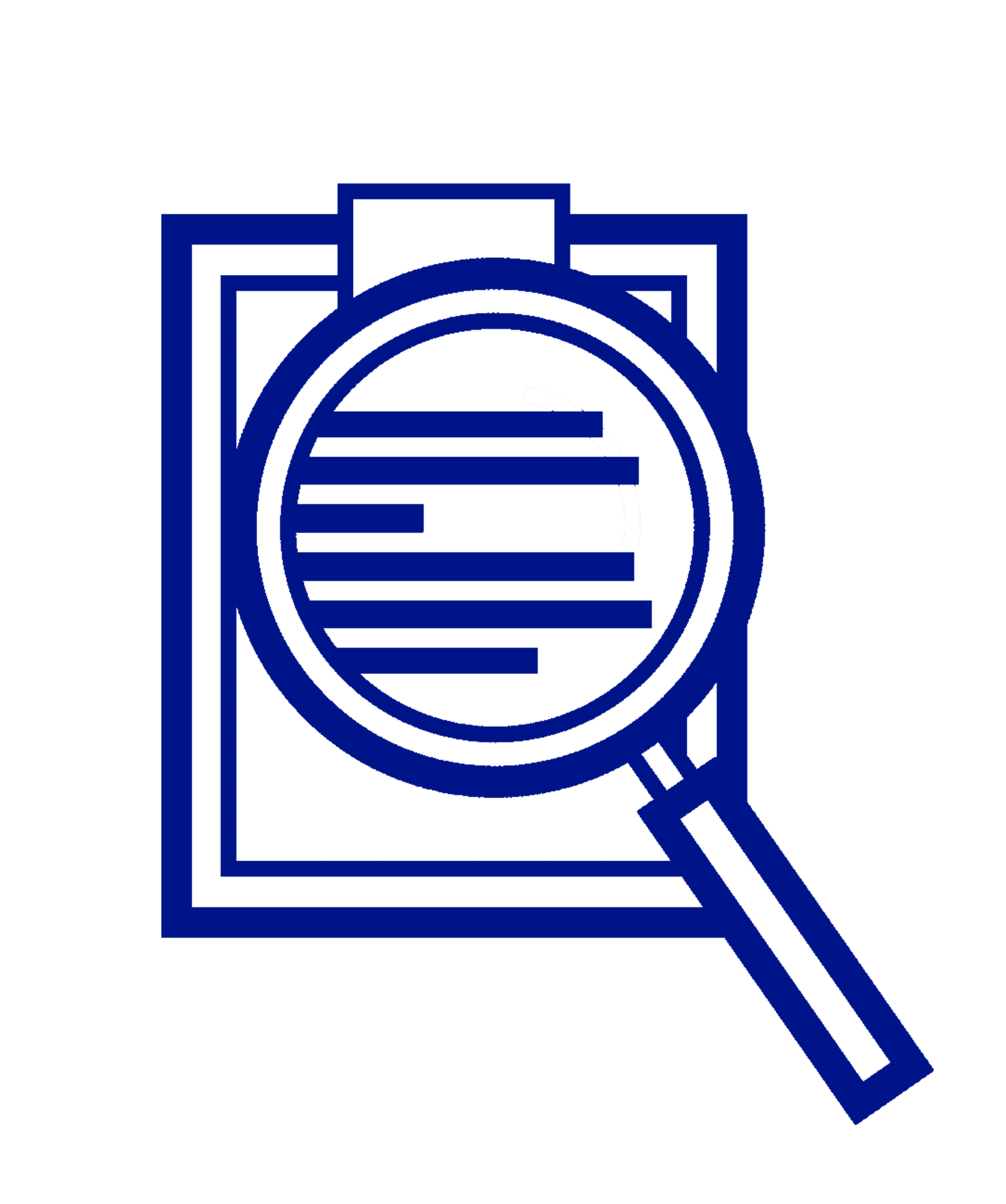 Illustration av anteckningar med förstoringsglas