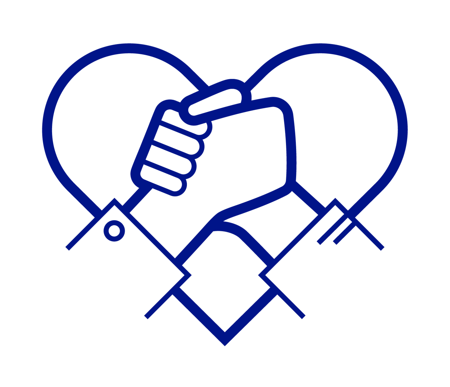 illustration av händer och hjärta