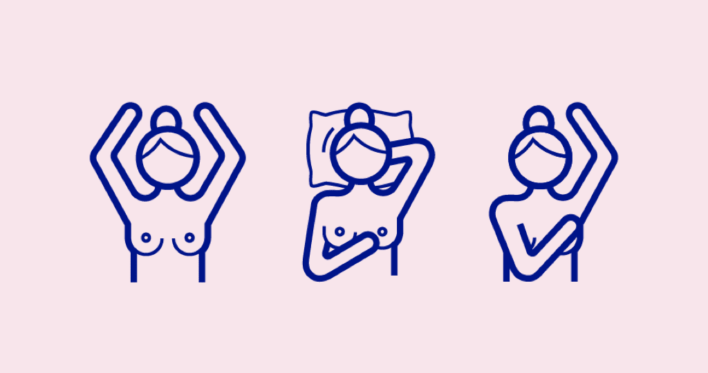 Illustration av att lära känna sina bröst