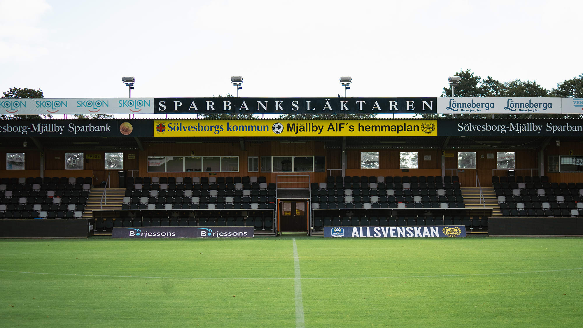 Mjällby AIFs hemmaarena Strandvallen. Foto: Christoffer Brandt